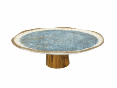 BOLEIRA ORGÂNICA REDONDA AZUL