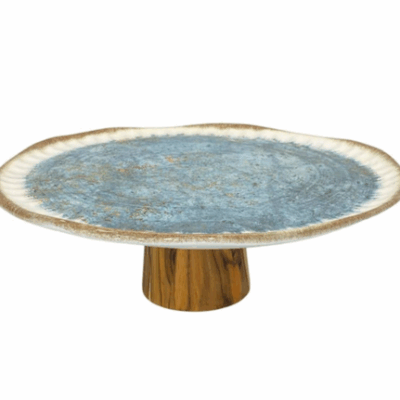 BOLEIRA ORGÂNICA REDONDA AZUL