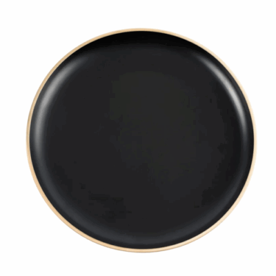 PRATO SOBREMESA ORGÂNICO PRETO